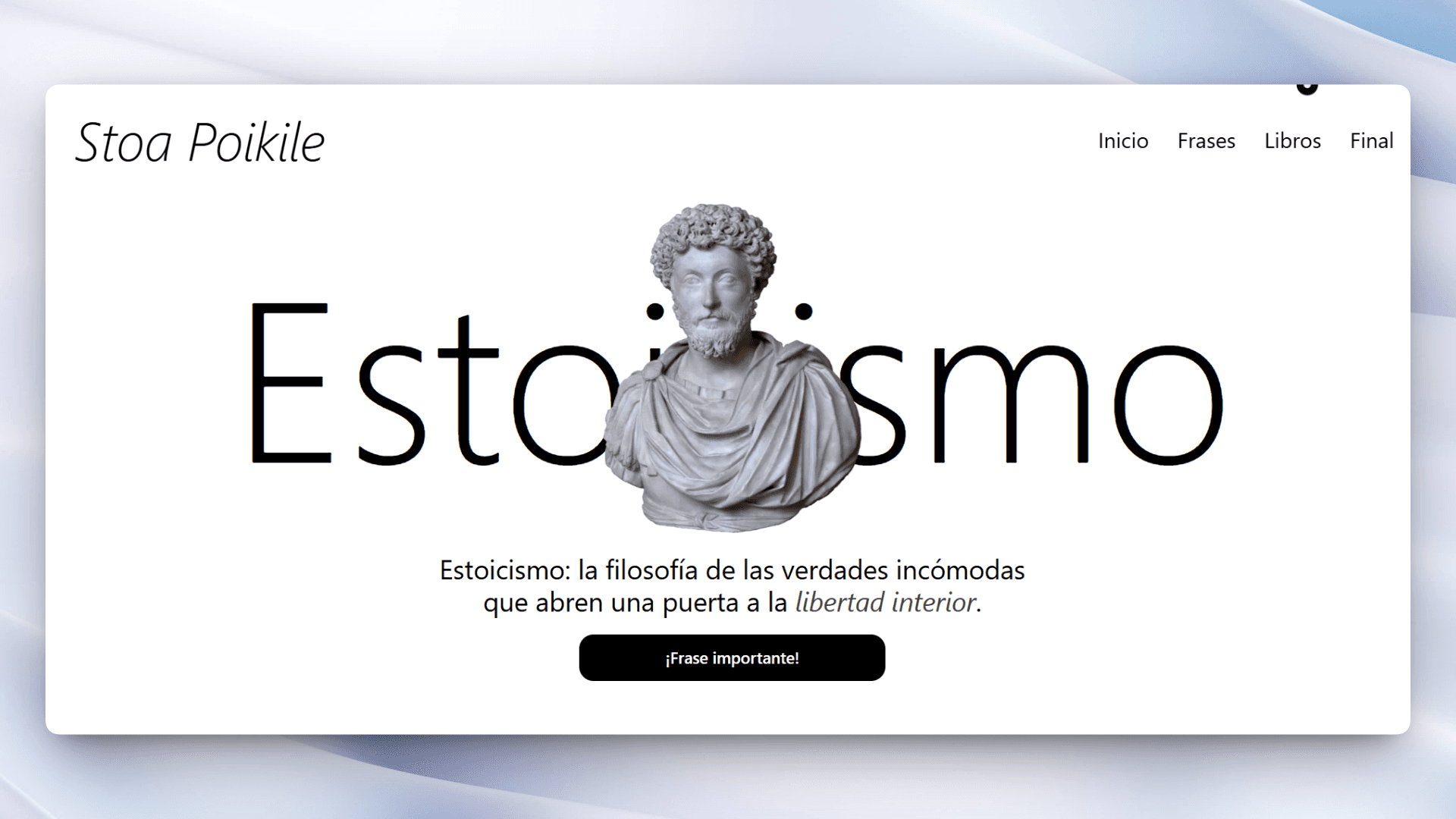 Proyecto Web de Filosofía Estoica